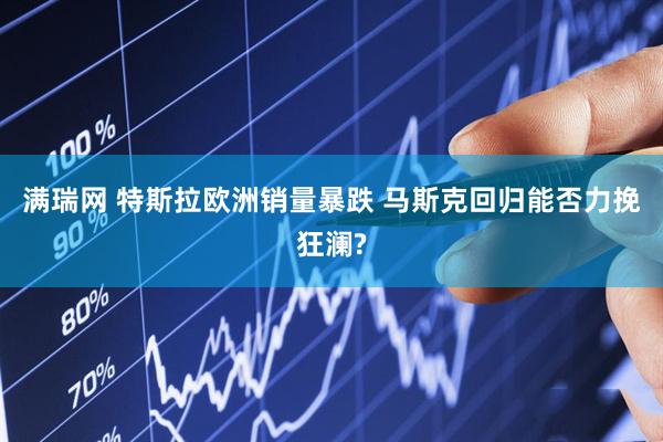 满瑞网 特斯拉欧洲销量暴跌 马斯克回归能否力挽狂澜?